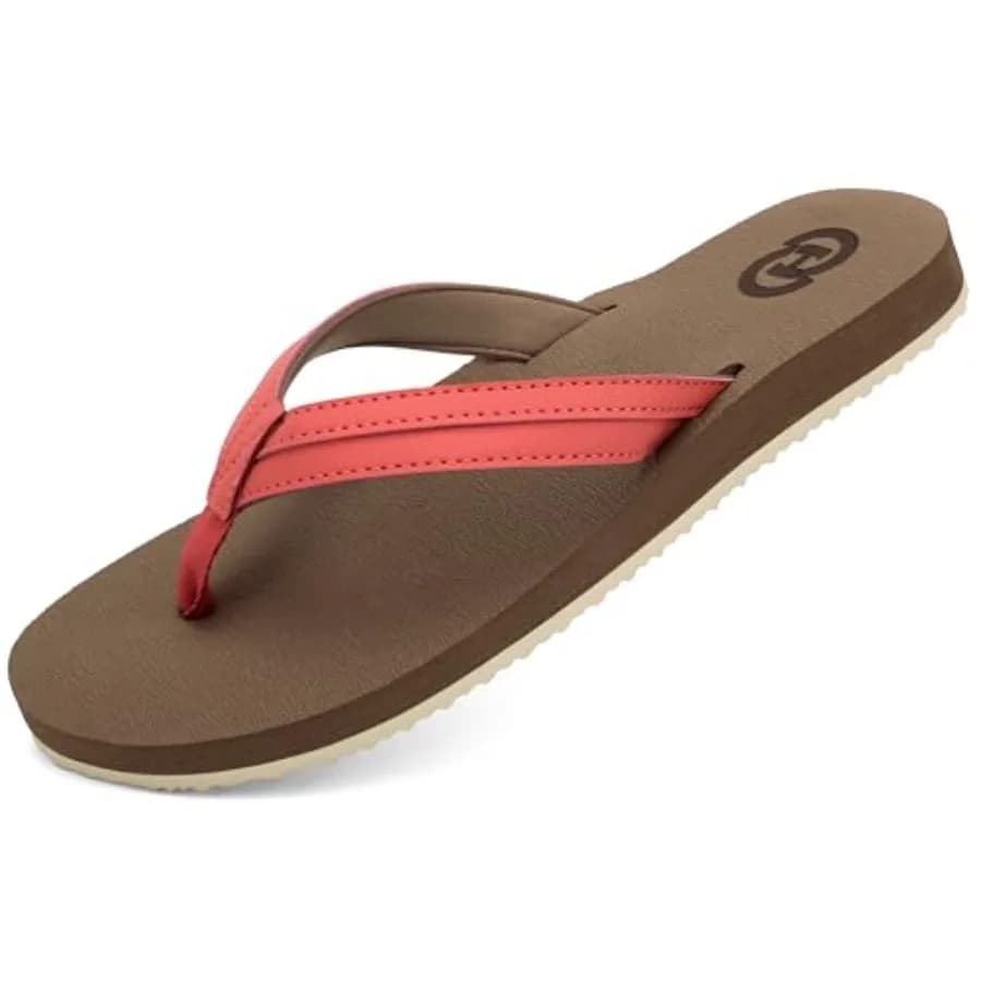 ChayChax Flip Flops for Women with Arch Support Comfortable Cushion Mat Summer Beach Walking Thong Sandals Indoor Outdoor