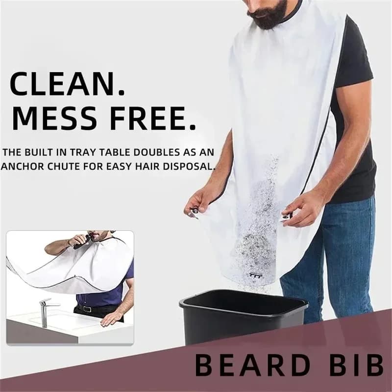 1-4Pcs Shaving Apron Beard Catcher Cape Care Bib Face Shaved Hair Adult Bibs Shaver Cleaning Hairdresser For Clean Apron Gift