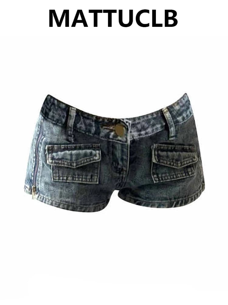 Shorts Cargo in Women's Jeans Summer 2026 Kpop Dresses Japanese Y2K Years '00 Gyaru Denim Hot Pants Grunge Style High Street Coquette Sexy