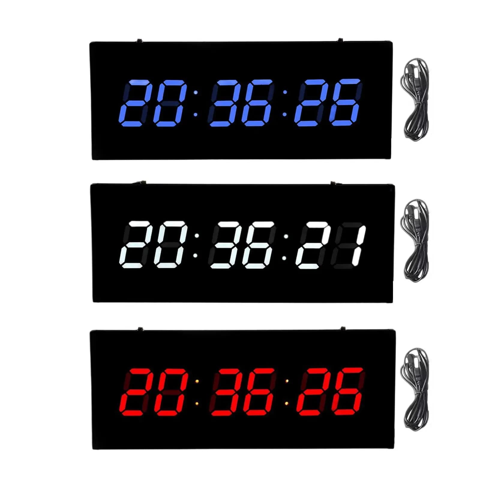 Orologio da parete digitale a LED Design moderno per la casa Luminosità regolabile Orologio da tavolo per cucina Ufficio Aula Scuola Bagno