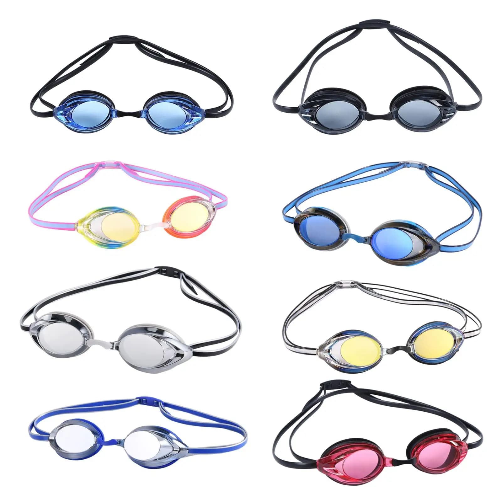 Occhiali da acqua occhialini da nuoto professionali adulti protezione da nuoto impermeabile occhiali regolabili antiappannamento acqua