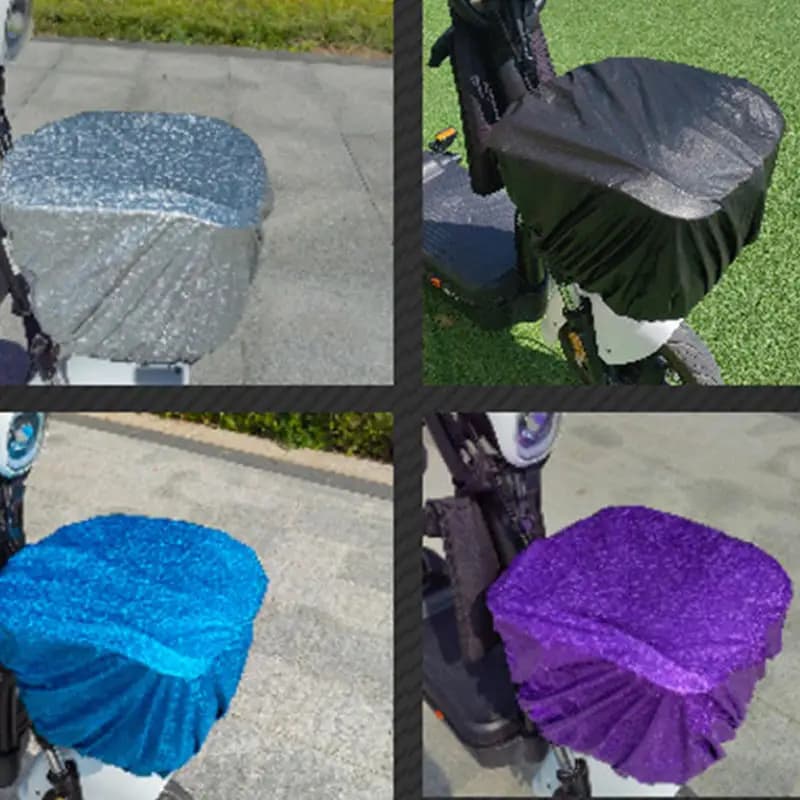 Cestino anteriore per bici elettrica Copertura antipioggia Copertura per moto per bici Cestino per bicicletta universale Borsa per protezione solare antipolvere impermeabile