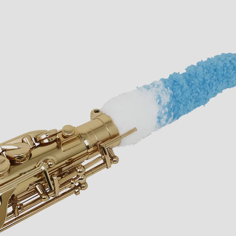 Premium Saxophone Cleaning Brush Long Handle Small Bristles for Flute Piccolo Inside Deep Cleaning Instrument Care Tool