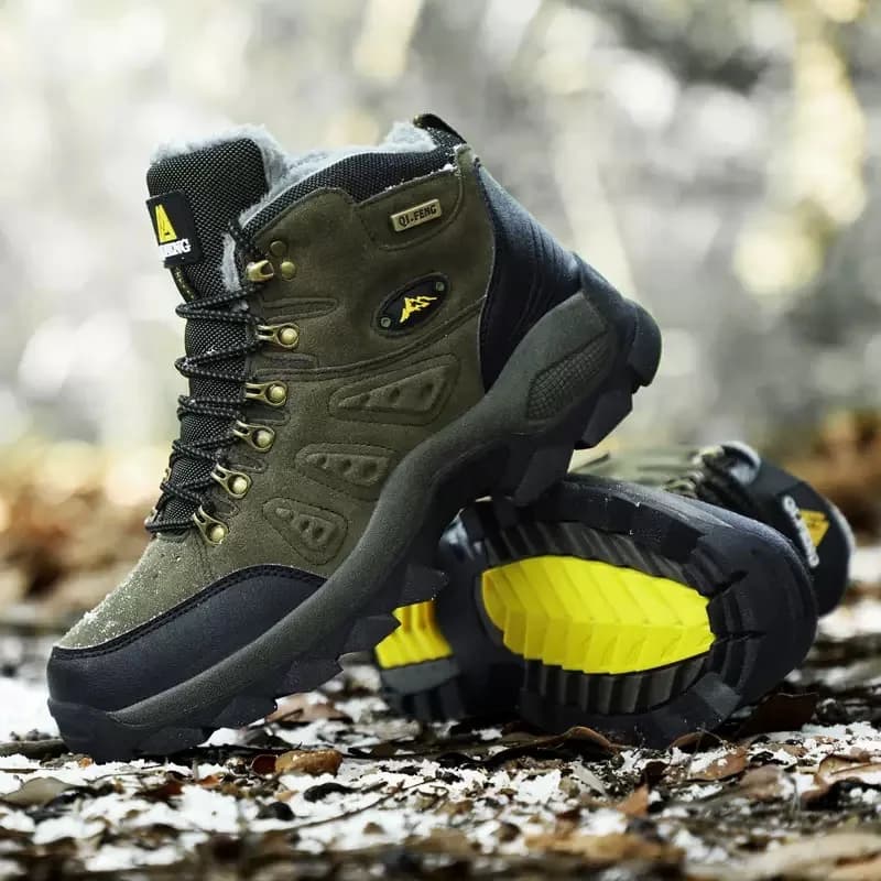 Stivali da montagna moda maschile Ammortizzazione da passeggio Sneakers comfort Scarpe da arrampicata da uomo Stivali da deserto antiscivolo da esterno alti autunnali