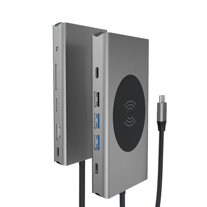 Docking Station Type-C 13-in-1, Adattatore USB Multi-porta, Hub Multifunzionale