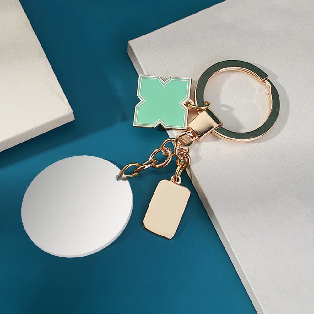 5 Pz For Bambu Lab 20/30mm Stainless Steel DlY High Quality Laser Engraving Round Hang Tag Silver For Decorative Gift
