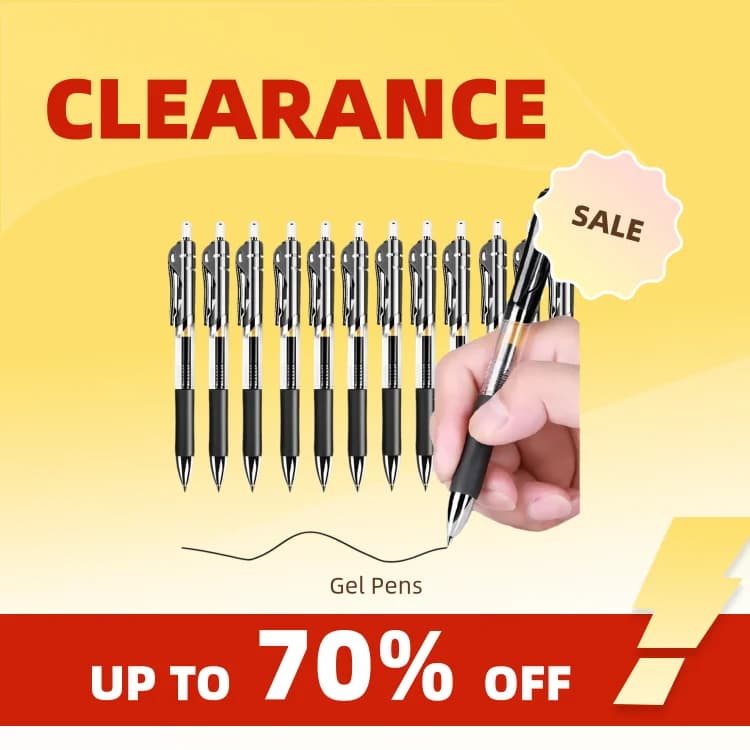Clearance Gel Pen Set Black Blue Ballpoint Pen 0.5 mm Spacious pens for writing for school and office Supplies Kawaii Korean Stationery Co