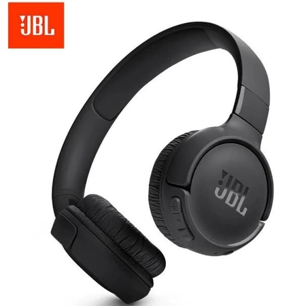 Cuffie wireless JBL Tune 520 BT originali con archetto, chiamate Bluetooth 5.3/Supporto vivavoce, APP, protezione cavo, cavo da 0,3 m