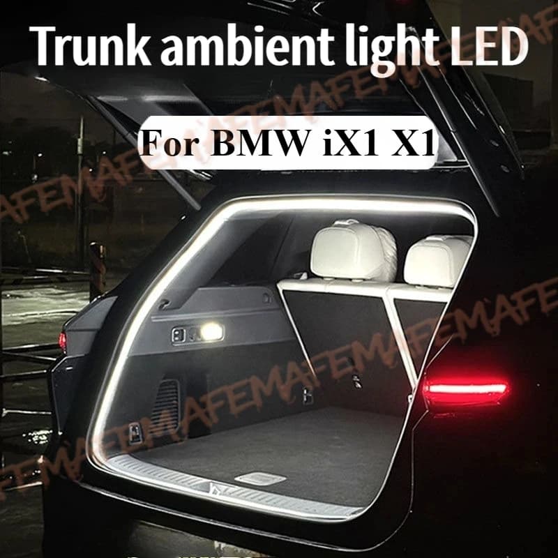 For BMW X1 IX1 2023-2025 Trunk Light Lossless Installation Ambient Tail Light Hidden Install LED Strip Decorative Modification