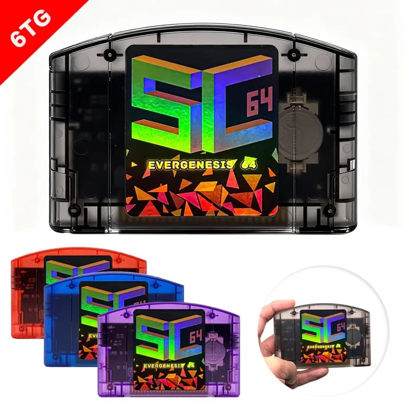 SC64 Open Source FlashCard N64 5000 in 1 Game Cartridge For Nintendo 64 Video Game Console Compatibility 64DD/SNES/GB Games