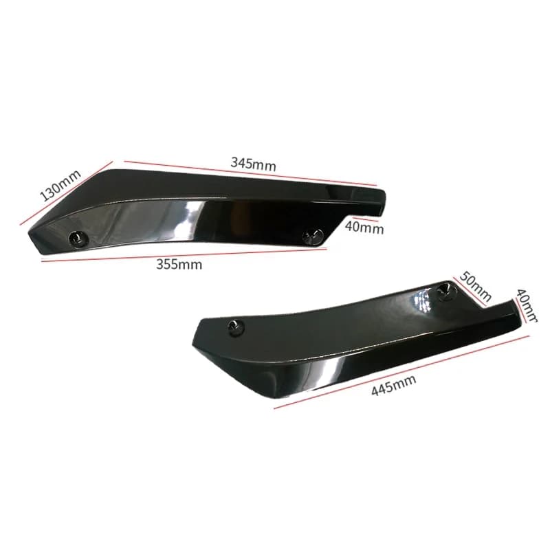 Universal protection for car bumper spoilers, carbon fiber rear front divider diffuser, anti-scratch side skirt kit