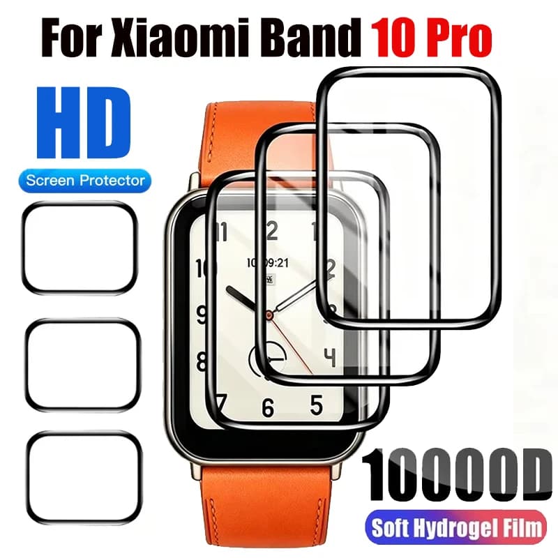 1-5 Pezzi Pellicole Protettive 9D Curve Anti-Graffio per Xiaomi Mi Band 10 Pro, Protezioni Schermo per Smart Band Xiaomi 10 Pro