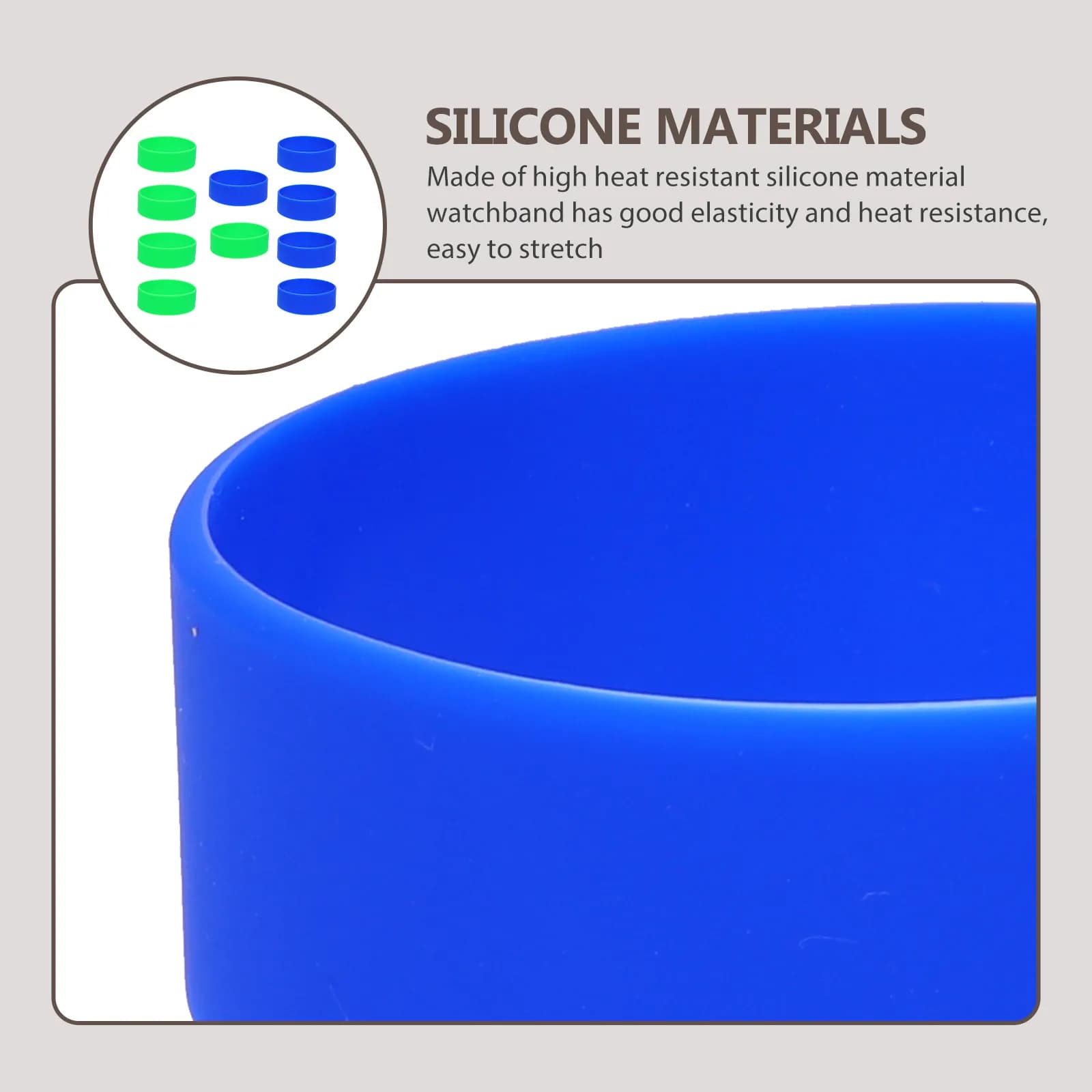 10 Pezzi Anelli Elastici in Silicone per Sublimazione, Supporti per Carta per Fai da Te, Artigianato e Nastro per Tumbler