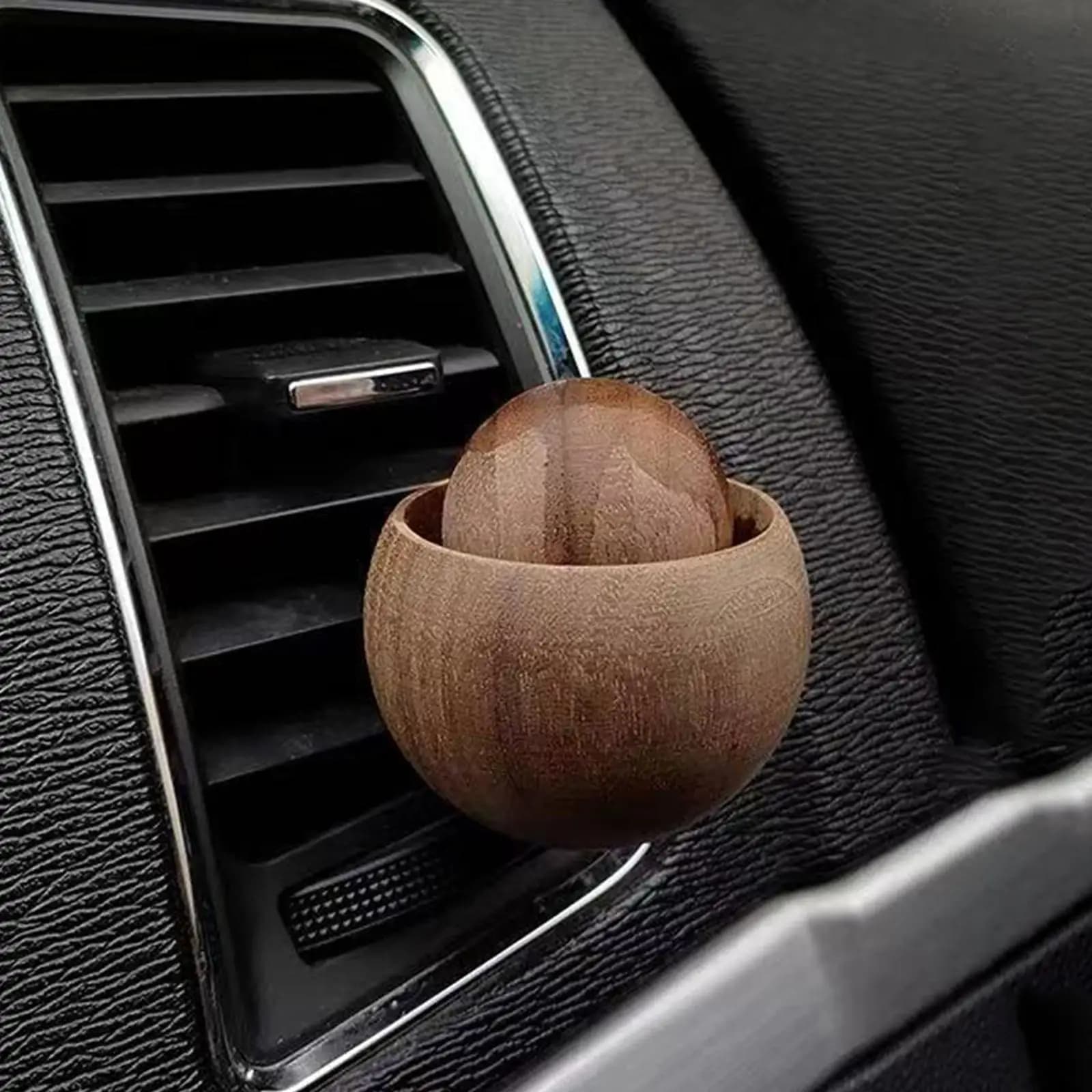 Diffusore di Profumo per Auto con Clip per Bocchetta di Ventilazione, Ornamento in Legno, Facile Installazione, Fragranza a Lunga Durata per Interni Veicoli