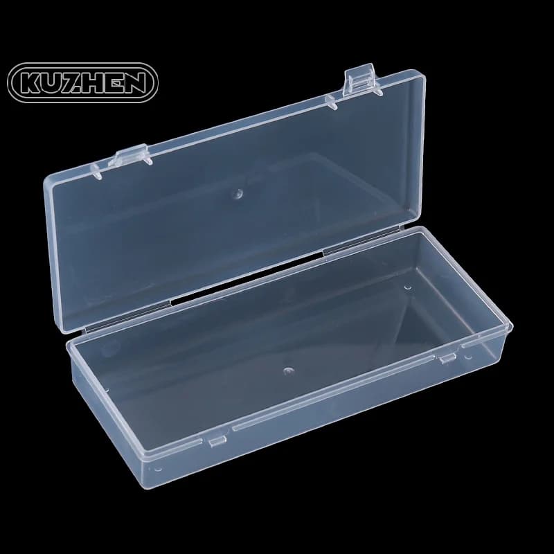 Transparent Plastic Box Rectangular Translucent Packing Box Storage Organizer Case Dustproof Durable Strong Jewelry Container