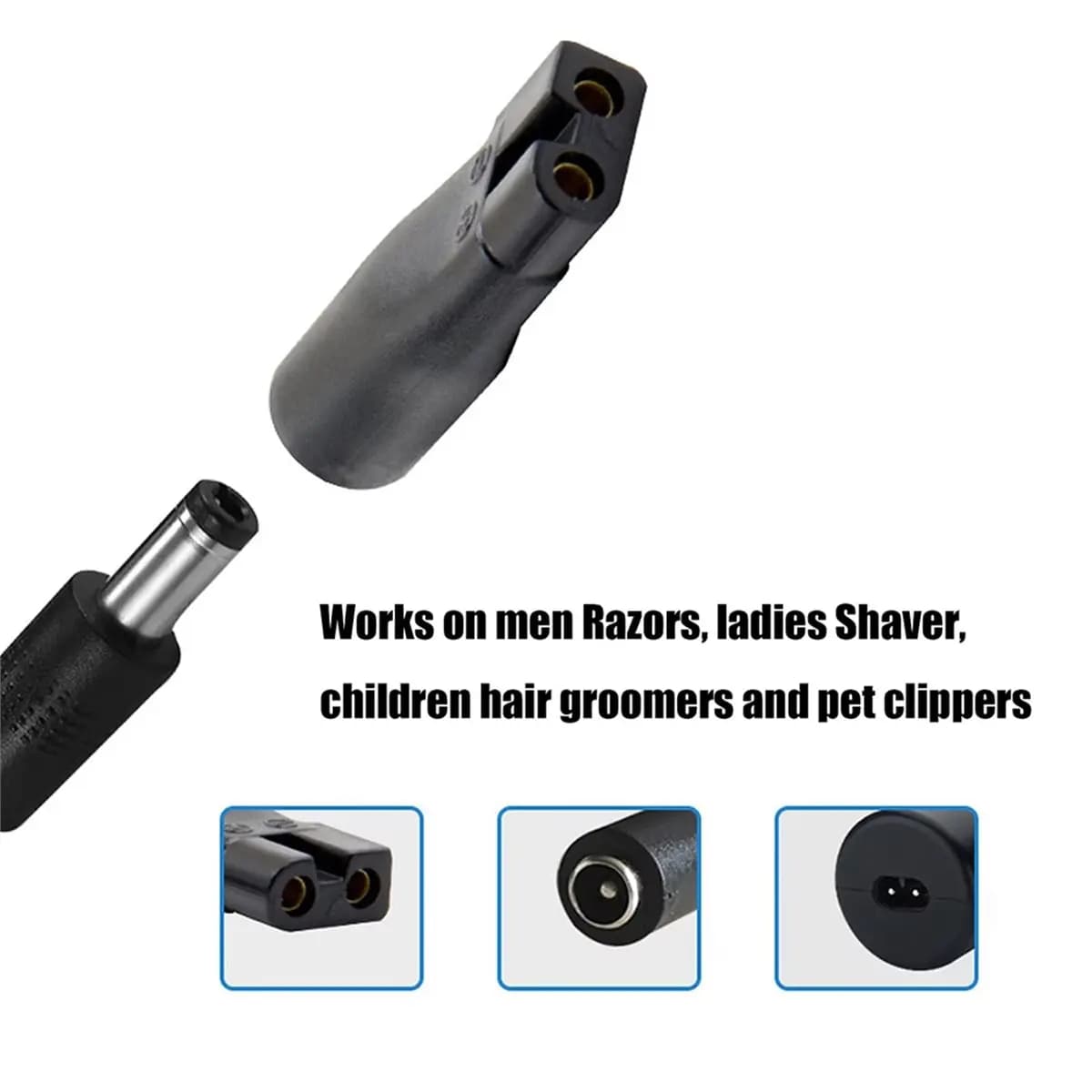 TCE 8 PCS Replacement Power Cord 5V Charger USB Adapter Set for All Kinds Electric Hair Clippers Shaver Beard Trimmer