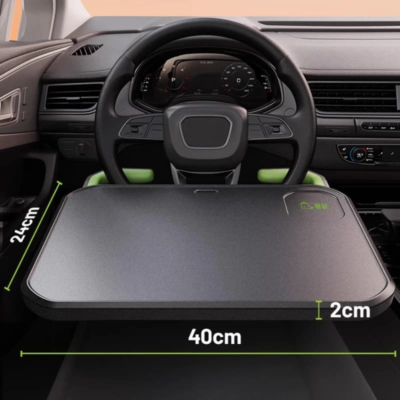 Vassoio da scrivania per volante per auto Tavolo pieghevole per laptop Supporto per alimenti Stazione di lavoro portatile per viaggi e sala da pranzo