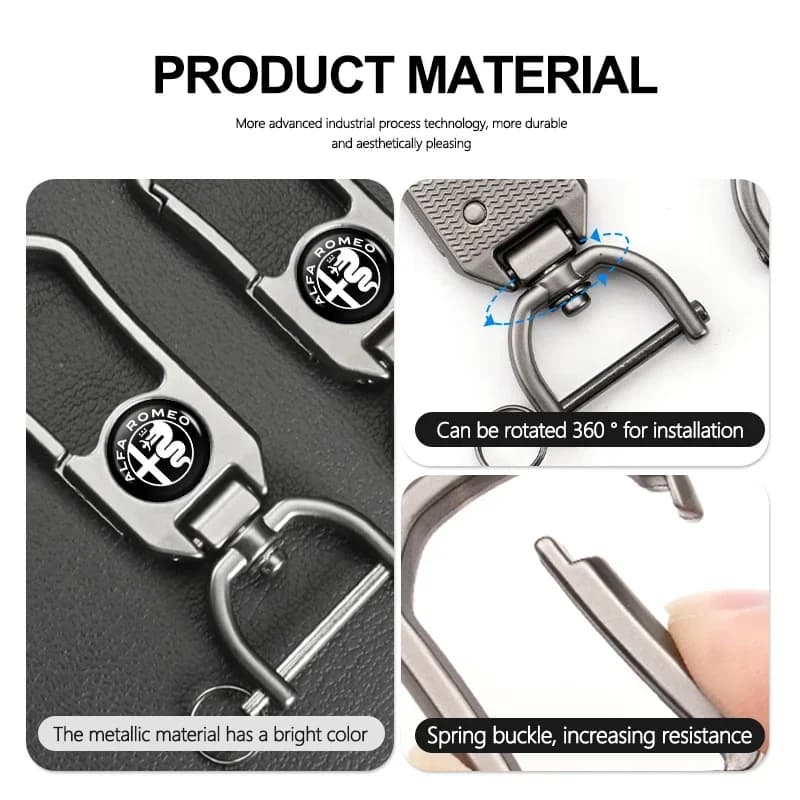 Car Stickers Car Stickers For Alfa Romeo For Alfa Romeo Car Styling Badge Keychain Pendant Key Holder Chain Ring Keyring GT Stel