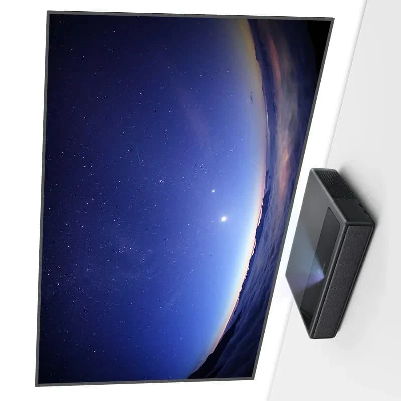 Flyin M1 Proiettore Home Theater 3D 4K da 5000 lumen TV Android a corto raggio con set top box regalo schermo da 300 pollici incluso