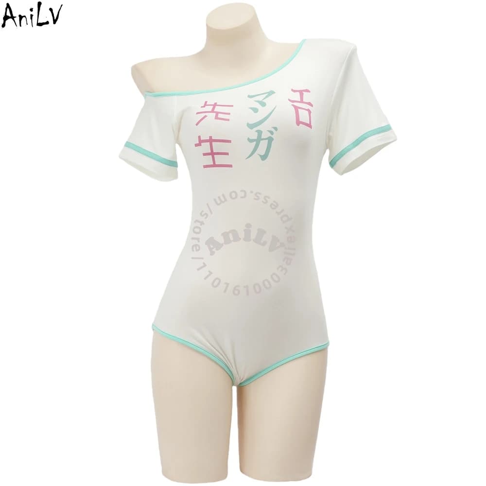 Swimwear AniLV Style Japanese Souls, Uniforms, Gymwear, Cosplay Costume