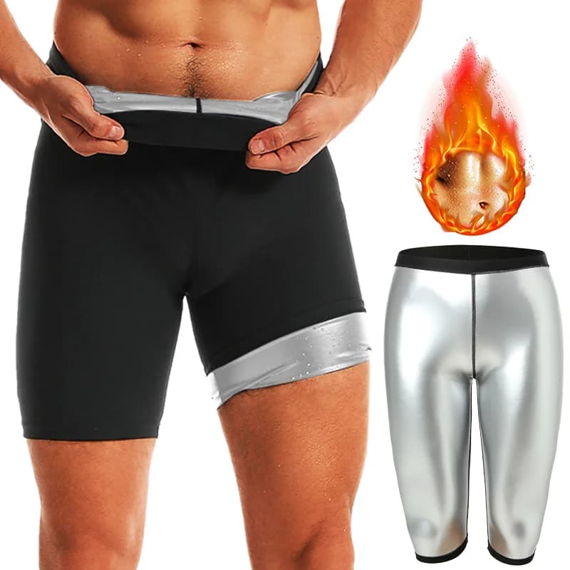 Men Sauna Tute sweat shorts Training Slimming Burning Fats Fitness Addome Reducer Losing Weight Shorts Trimmer Life Trainer