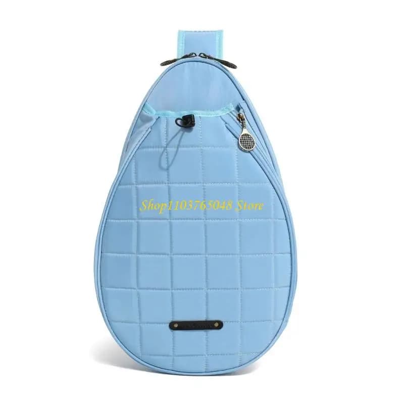 R53E Borsa a tracolla per racchetta da tennis e badminton, Borsa a tracolla per racchetta da tennis resistente all'acqua per