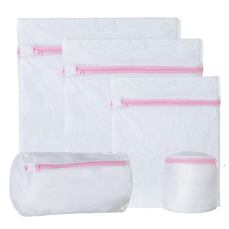 3 Size Zippered Mesh Laundry Wash Bags Foldable for Delicates Lingerie Bras Socks Underwear Machine Clothes Protection Net