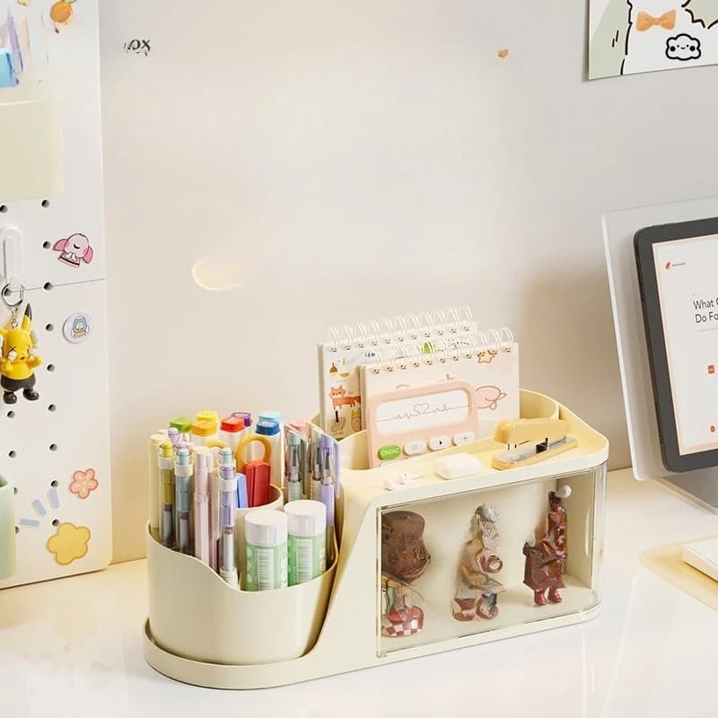 Makeup Brush Organizer Multifunctional Cosmetic Storage for Eyehadow Brushes for Lipstick Plastic Pen Holder