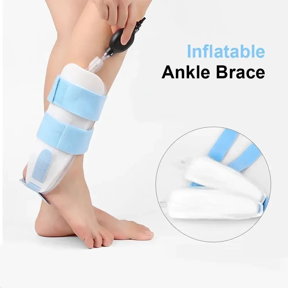 Inflatable Ankle Splint Sprain Fixed Brace Ankle Varus and Valgus Orthosis Airbag Protector Ankle Splint Brace