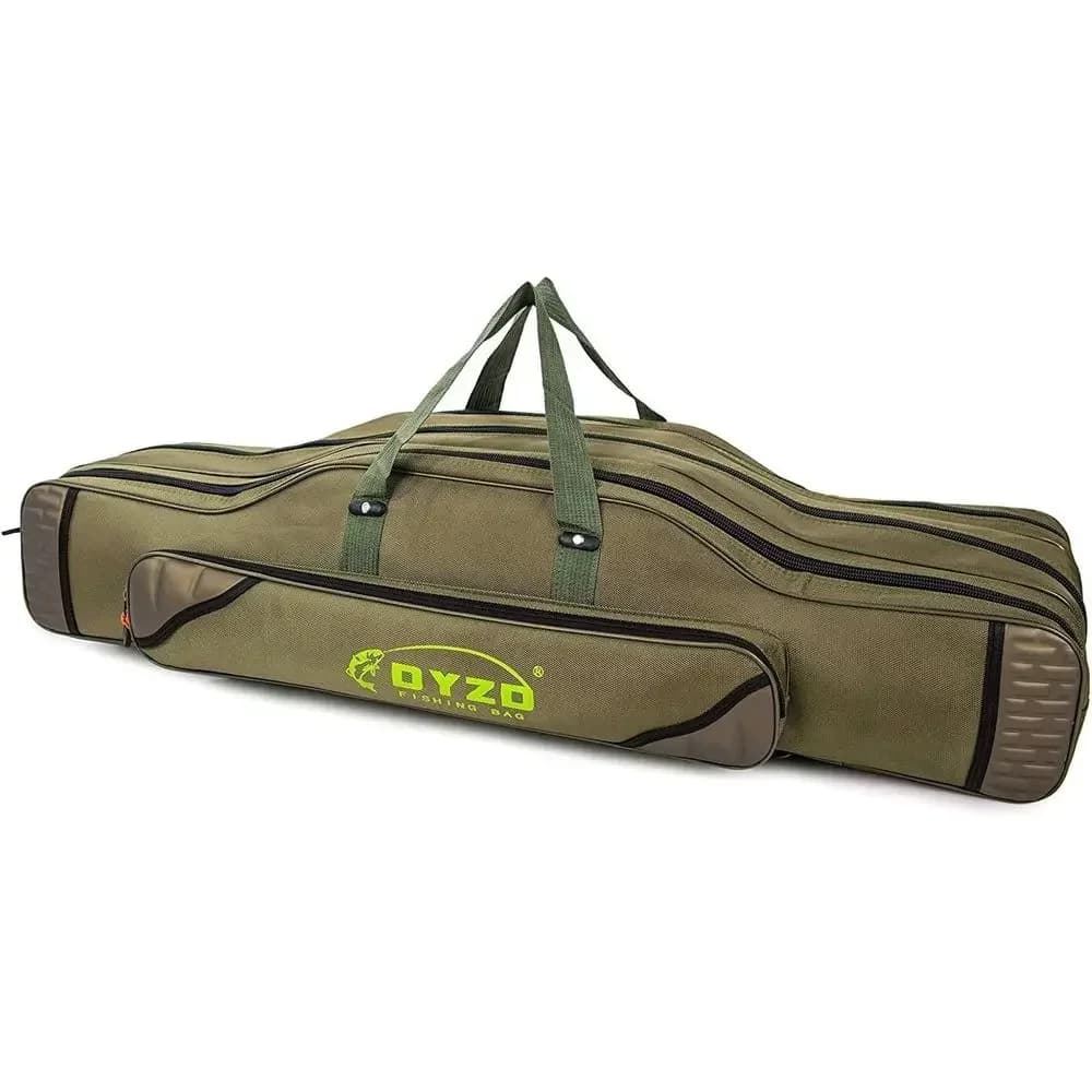 Custodia per Canne da Pesca - Organizer da Viaggio a 3 Strati per Canne, Lunghezza 120cm/47.2 Pollici