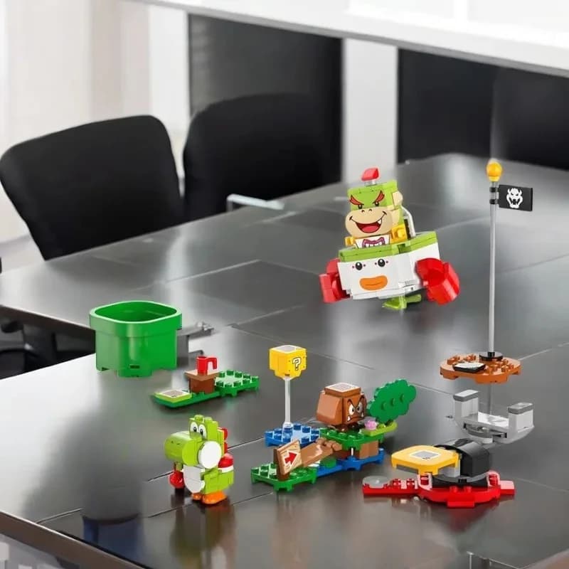 Set MOC compatibili Super Bros. Serie Building Blocks 71439 Avventure con giocattoli interattivi Marioed Luigi per regali per bambini