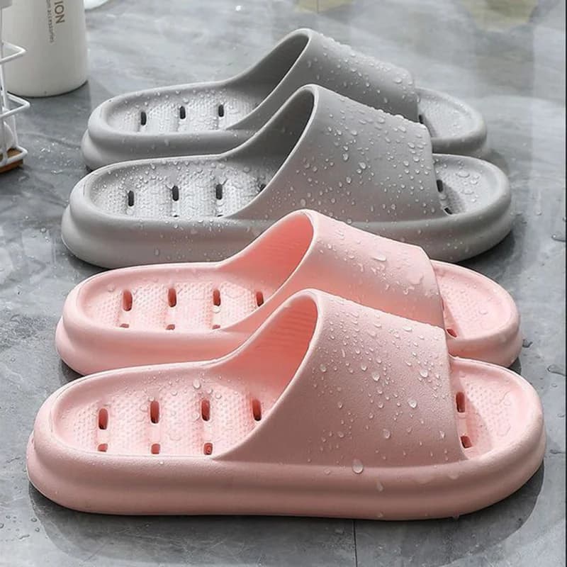 Ciabatte da doccia in EVA traforate da donna, con suola morbida, anti-scivolo, per casa e spiaggia, ideali per coppie, estive