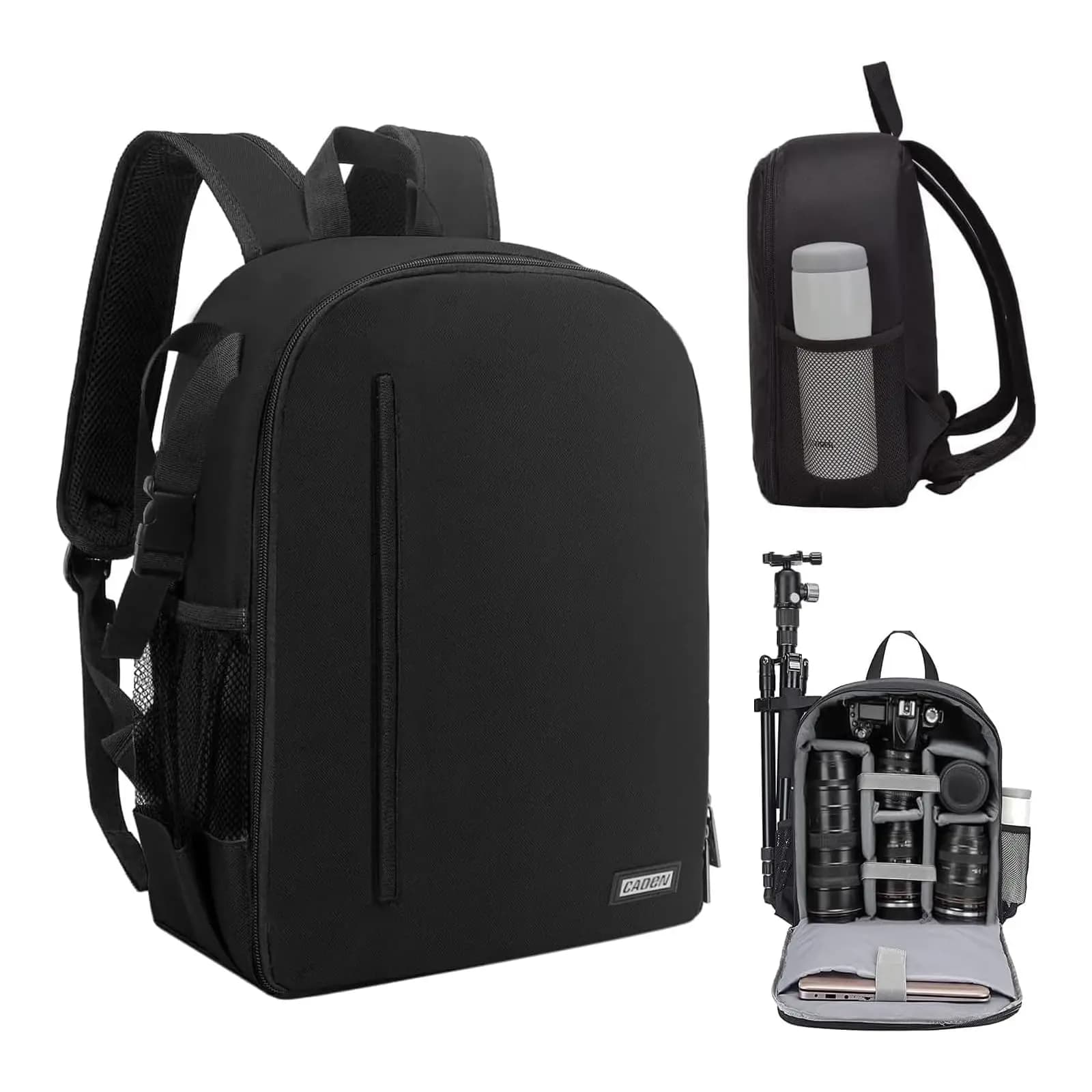 Professional camera bag for DSLR/SLR Mirrorless waterproof camera, compatible camera case for Sony Canon Nikon-Nero