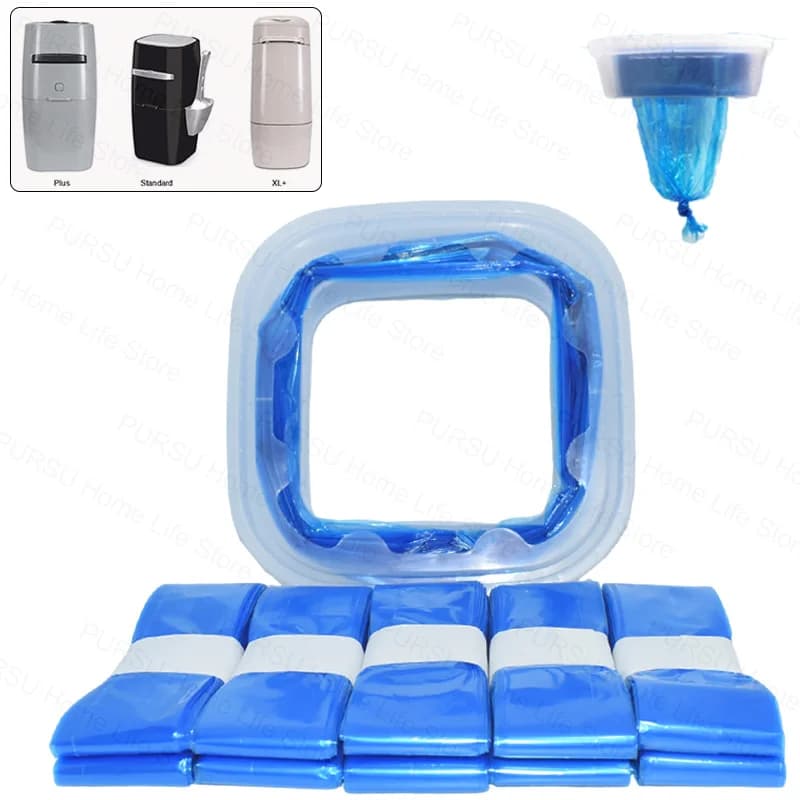 Borsa di ricarica per lettiera per gatti 1/2/4/6/10 pezzi compatibile con lettiera Genie Standard, Plus, XL+ e secchielli stile, borsa di ricambio per sacchetto della spazzatura