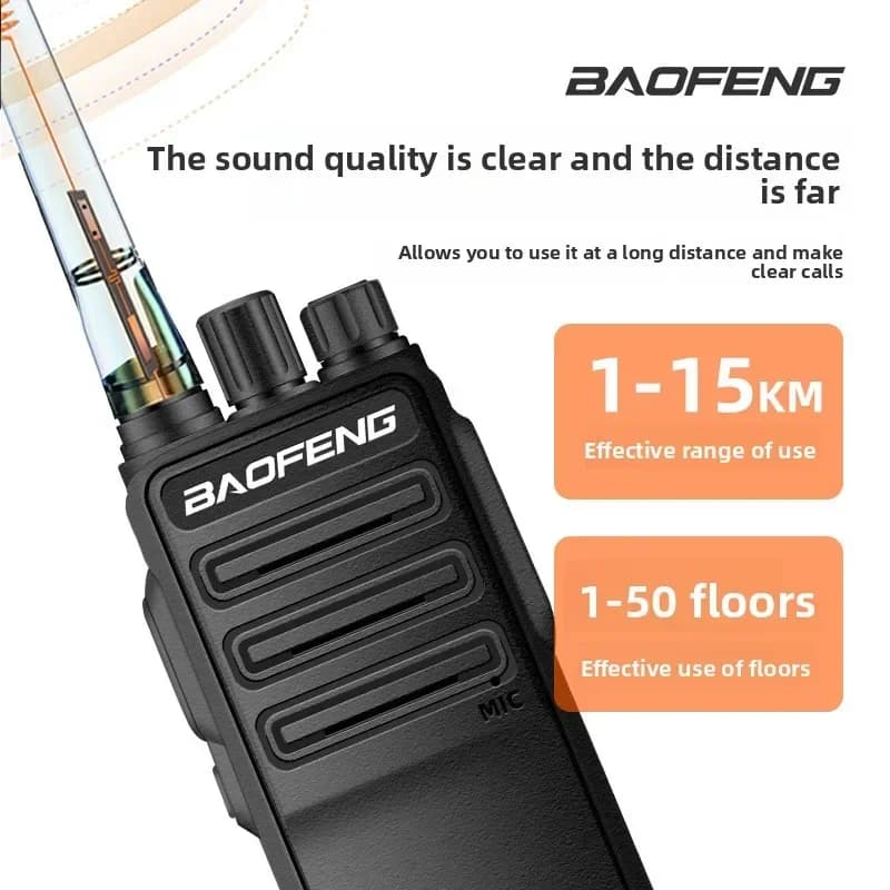 Miglior Walkie-talkie Baofeng BF-1904, Attrezzatura Radio per Comunicazioni, Ricetrasmettitore Civile ad Alta Potenza