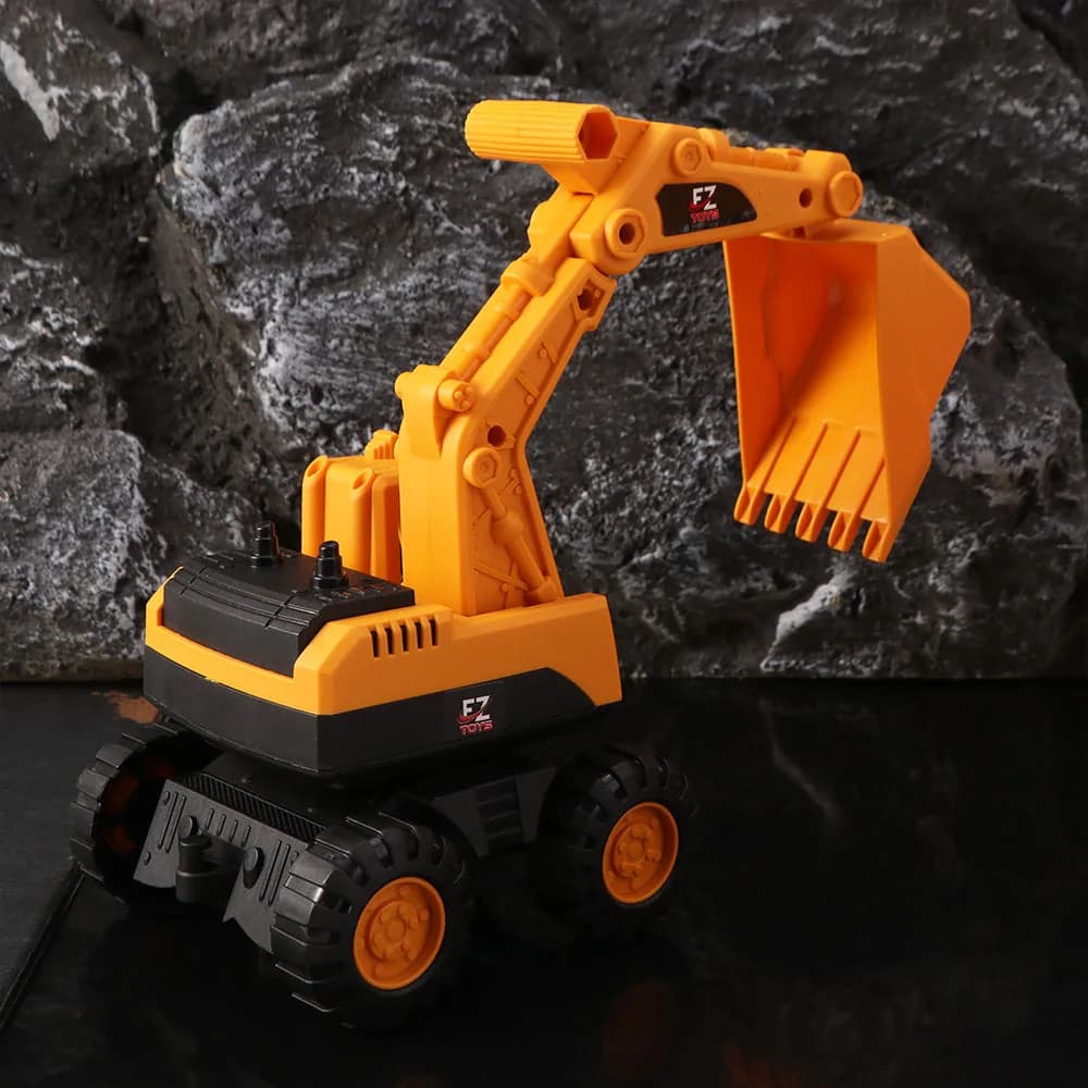Giocattolo Auto da Costruzione a Inerzia, Camion Ribaltabile, Veicoli da Costruzione per l'Educazione Precoce, Bulldozer, Modello di Escavatore Simulato