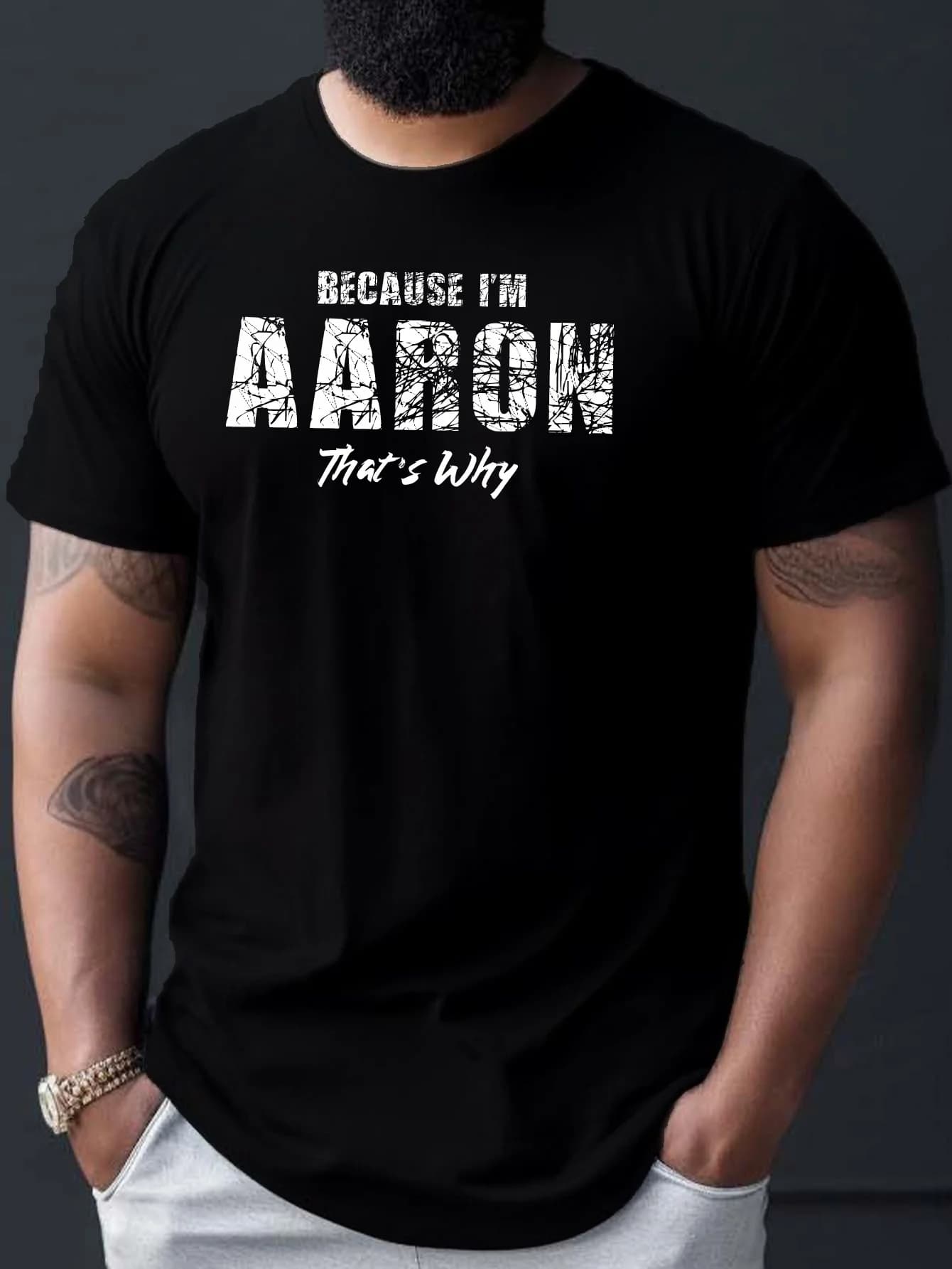 Funny Men's Black Graphic T-Shirt Bold Aarow That's Why Distressed Letter Print Statement Typography 100% Cotton Heavyweight Short Sleeve Casual Streetwear Tee