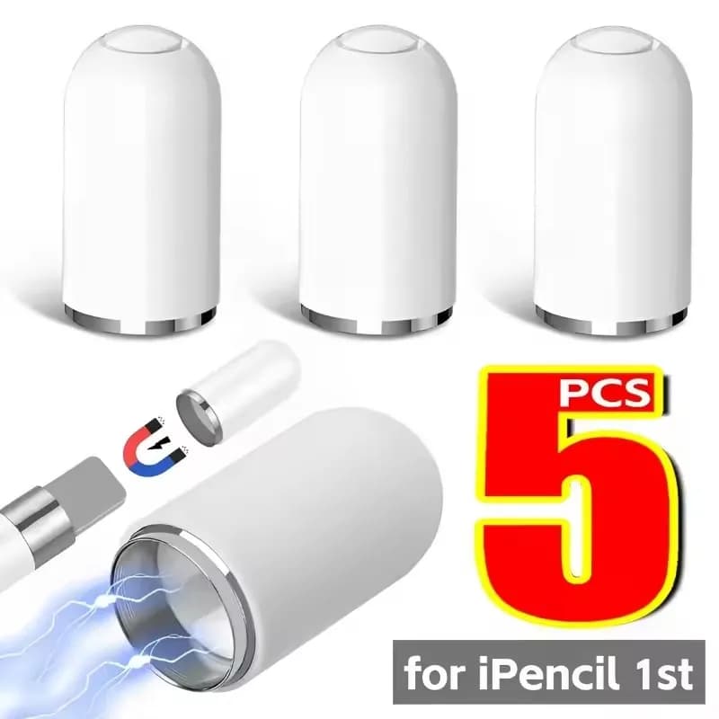 Cappucci magnetici per Apple Pencil 1 Custodia protettiva per stilo di ricambio Punta per matita per IPencil IPad Pro Tappo per penna magnetica per tablet