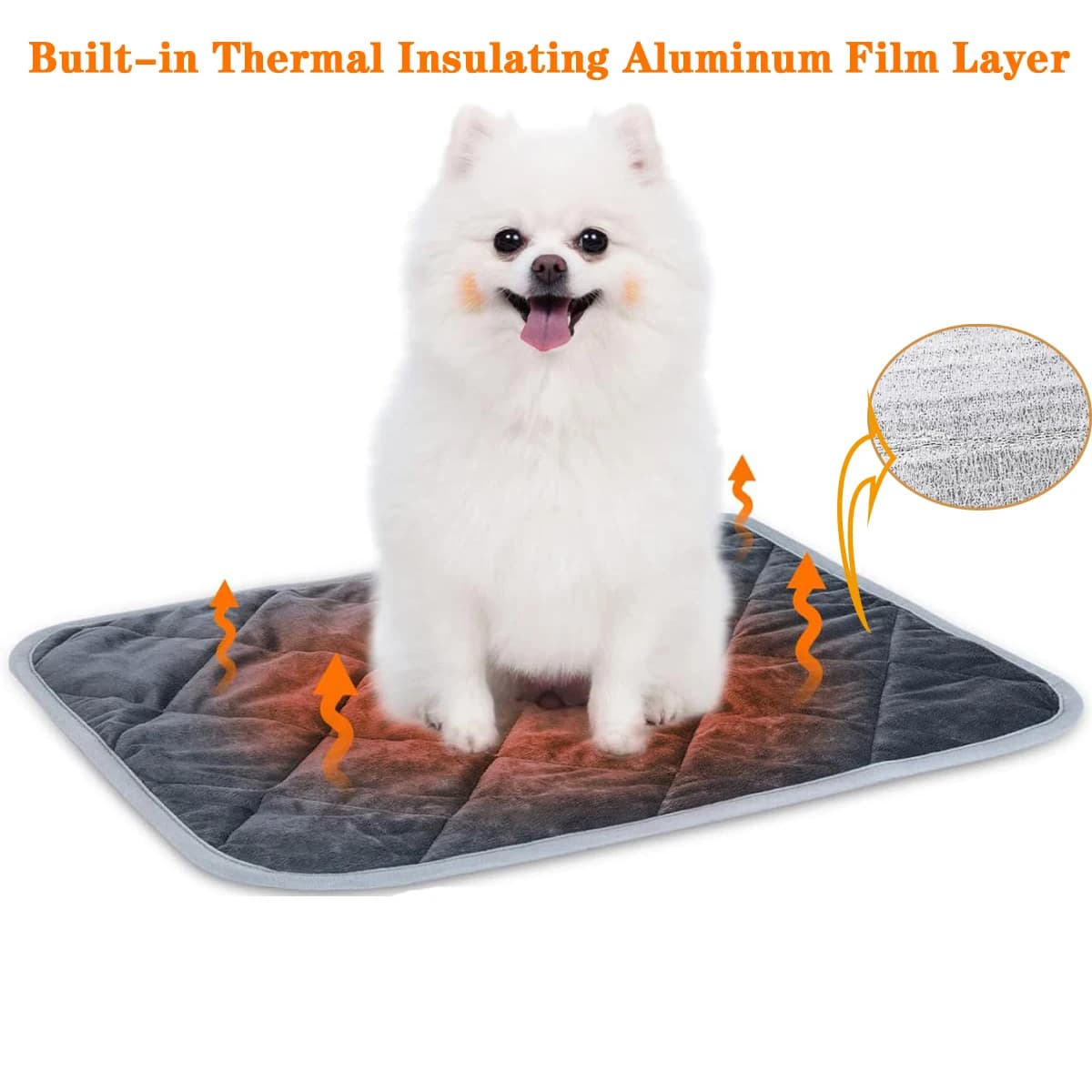 Tappetino per animali autoriscaldante, tappetino termico extra caldo per cuccia per cani, tappetino antiscivolo lavabile, forniture per animali domestici per cani e gatti di taglia media e piccola