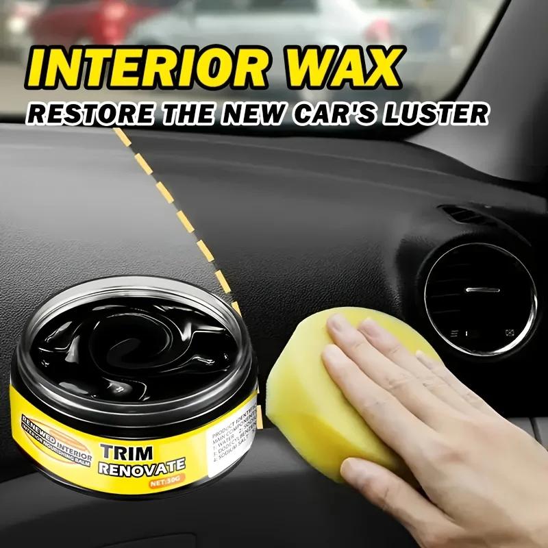 Agente per la ristrutturazione di parti in plastica, cera per la manutenzione e la lucidatura degli interni, cera per il rivestimento dei pneumatici, riparazione per la rimozione del giallo dell'auto nera, nan