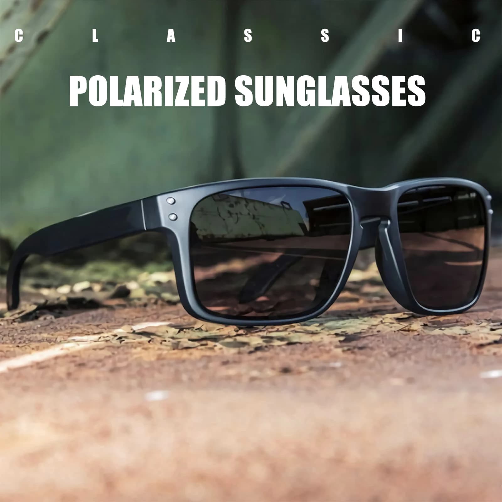 Fashion Square Vintage Polarized Sunglasses Men Women Retro Driving Fishing Sun Glasses UV400 Eyewear