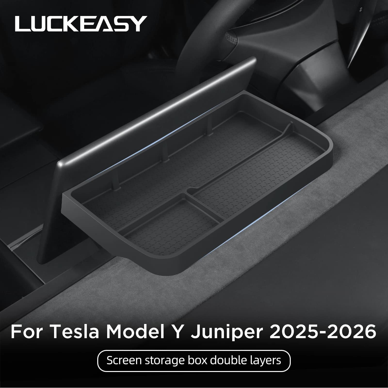 for Tesla Model Y Juniper/Launch 2025 Car Dashboard Storage Box Interior Accessories Central Control Screen Rear Storage Tray