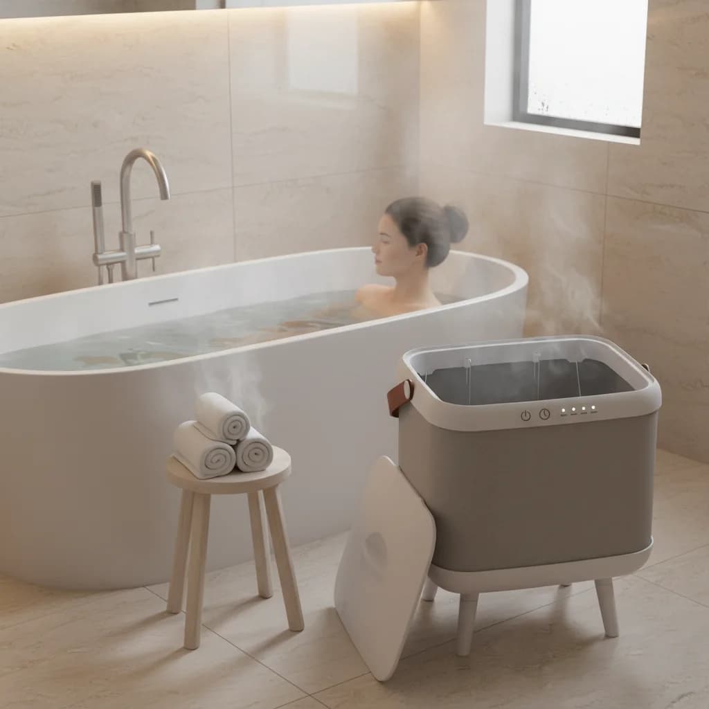 Scaldasalviette Pieghevole e Richiudibile con Timer a 4 Livelli, Scaldasalviette Elettrico per Accappatoi e Coperte