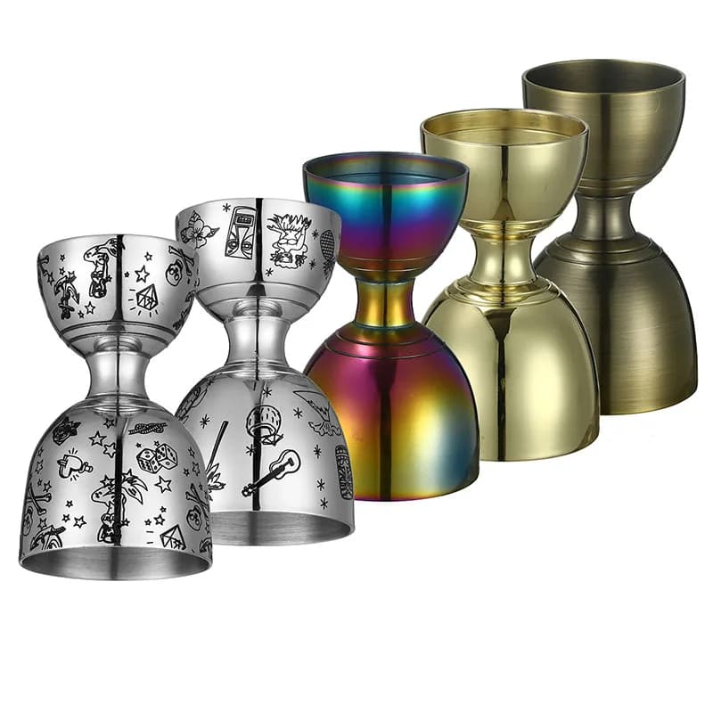 Bar Bell Jigger 2 oz 1 oz Cocktail Jigger Misurazione Jigger per Bartending Shot Pourer Doppio Jigger