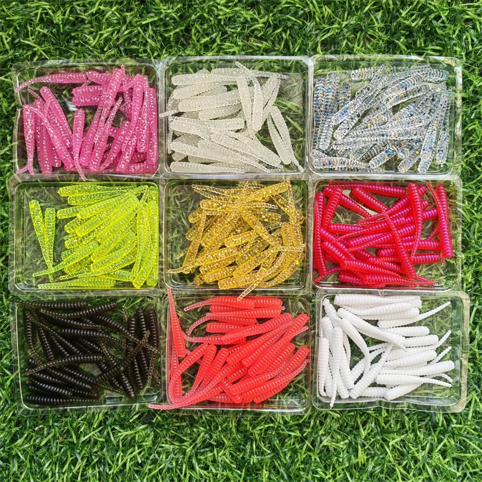 MUKUN 30 PZ/LOTTO AJING Richiamo Morbido Rockfish Esche Da Pesca 0.3g/35mm MINI Esca Artificiale Swimbaits Jig Lure Wobber Verme Affrontare