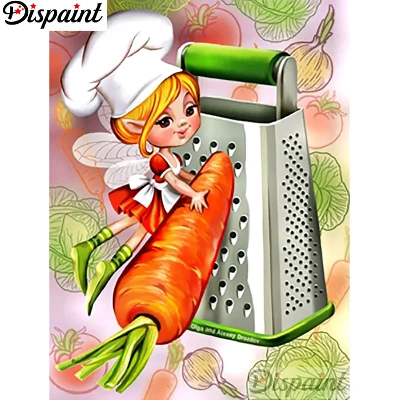 Dispaint Pieno Quadrato/Rotondo Trapano 5D Pittura Diamante FAI DA TE "Farfalla ragazza" Ricamo Punto Croce 3D Complementi Arredo Casa A10838