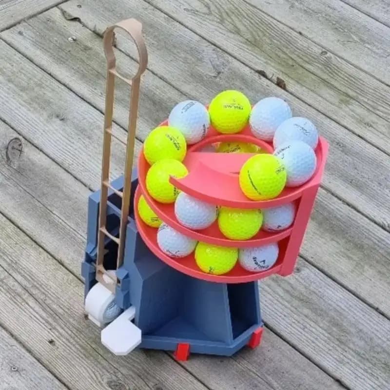Dispensatore da golf a palla automatica a pallone lanciatore allenamento swing della macchina