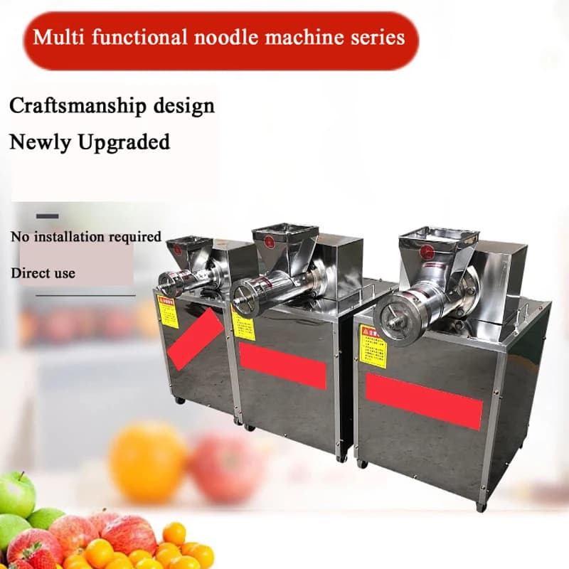 Commercial Single Screw Extruder Fusilli Macaroni Makaroni and Pasta Make Machine 10 Kg/h Industrial 25-60kg Per Hour
