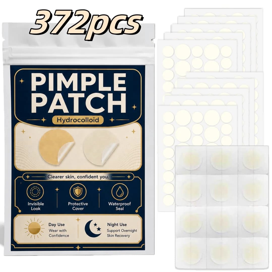 Pimple Patches for Face Hydrocolloid Acne Spot Stickers Nighttime Blemish Cover Facial Skin Care Daily Use