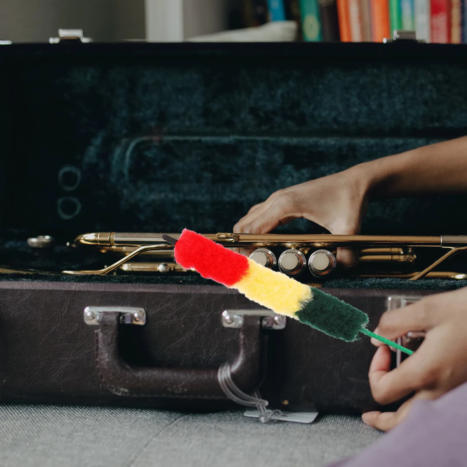 2 Spazzole per la Pulizia del Clarinetto in Si Bemolle - Accessorio per Clarinetto con Setole in Nylon Fine, Non Perdono Peli, Pulitore Portatile per Strumenti per Uso Quotidiano